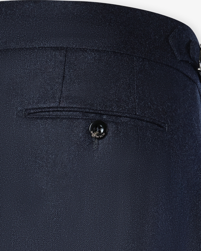 BERWICH Morrello chic - Trousers flannel - Dark blue