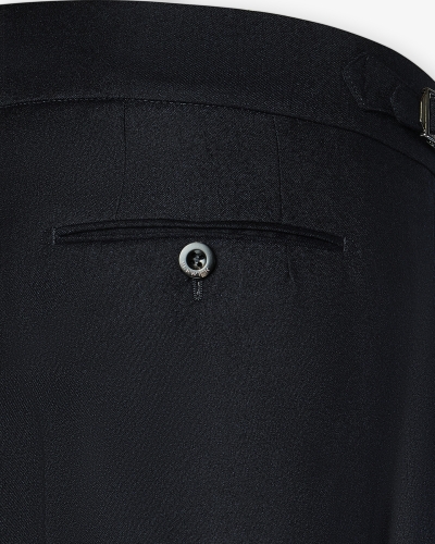 Berwich - Morrello chic - Trousers flannel - Navy