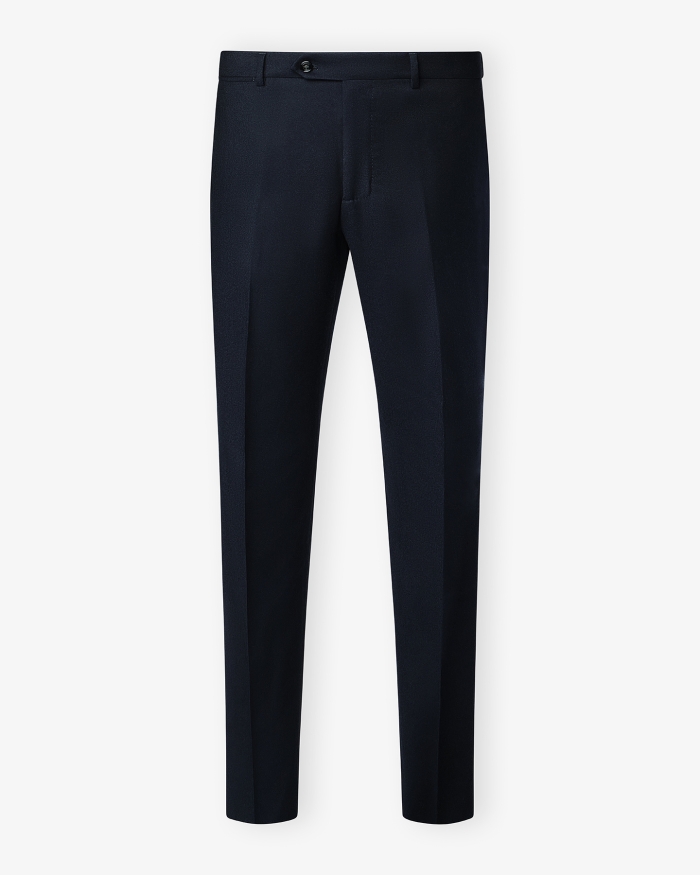BERWICH Berwich - Morrello trousers wool flannel - Navy