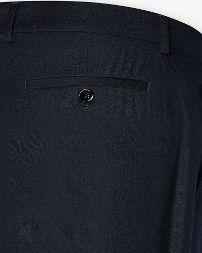 Berwich - Morrello trousers wool flannel - Navy