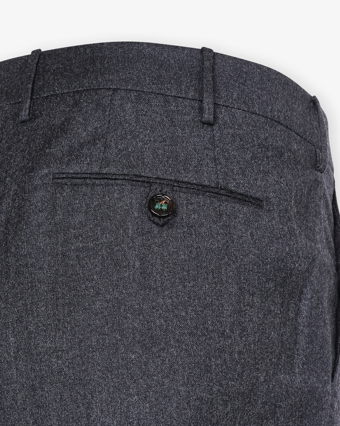 BERWICH Berwich - Morrello trousers wool flannel - Dark grey