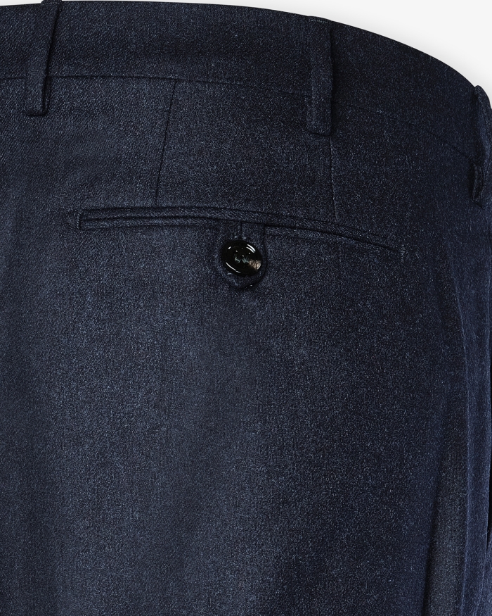 BERWICH Berwich - Morrello trousers wool flannel - Dark blue