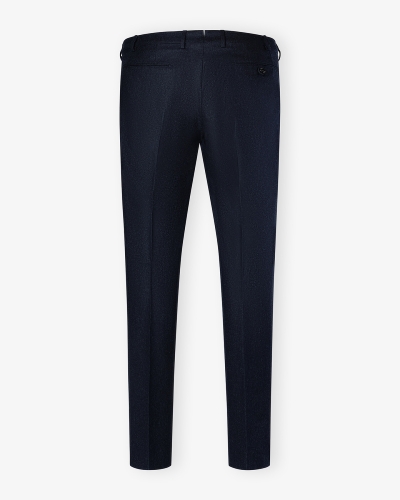 Berwich - Morrello trousers wool flannel - Dark blue
