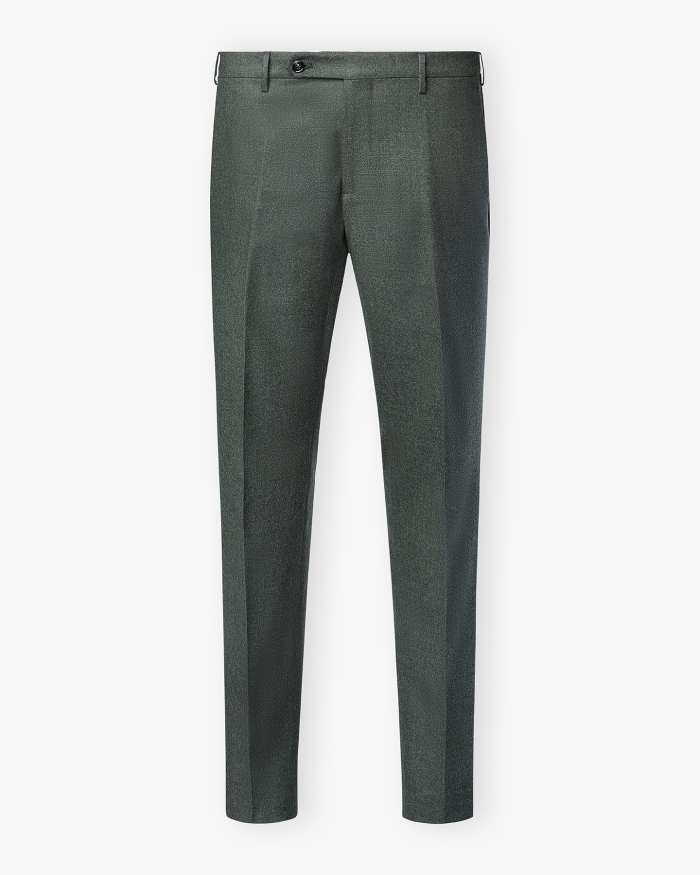 BERWICH Berwich - Morrello trousers wool flannel - Olive