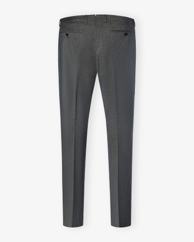 Berwich - Regular fit trousers flannel - Greige