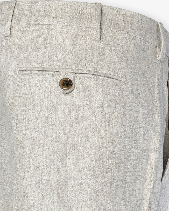 BERWICH Berwich - Morrello trousers wool flannel - Beige