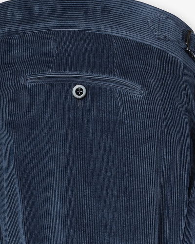Berwich x Zegna - Trousers corduroy cotton cashmere - Blue