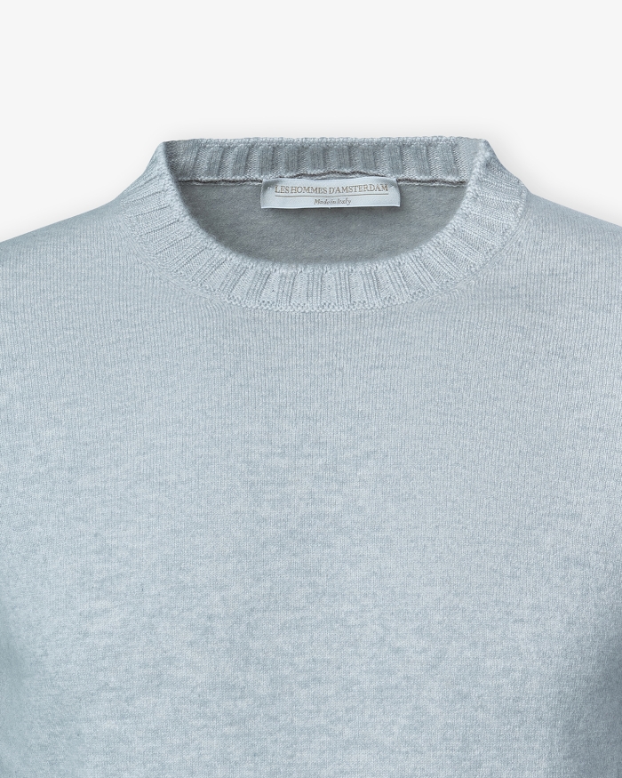LES HOMMES D'AMSTERDAM LHDA - Round neck cashmere - Grey