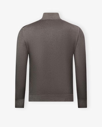 LHDA - Full zip virgin wool - Washed greige