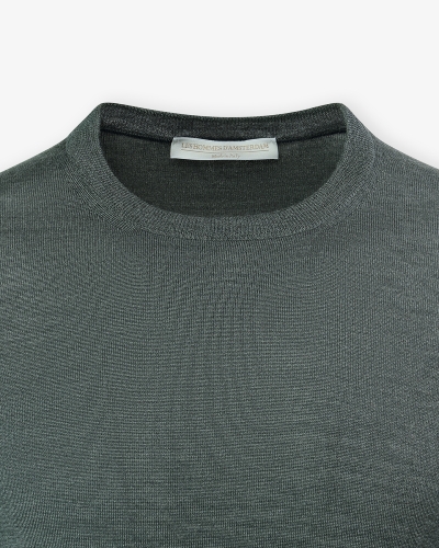 LHDA - Round neck wool silk - Olive