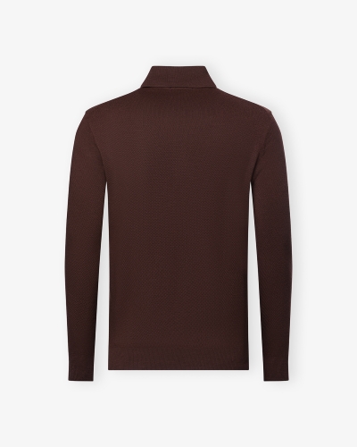 Fioroni -  Polo pure new wool - Terracotta