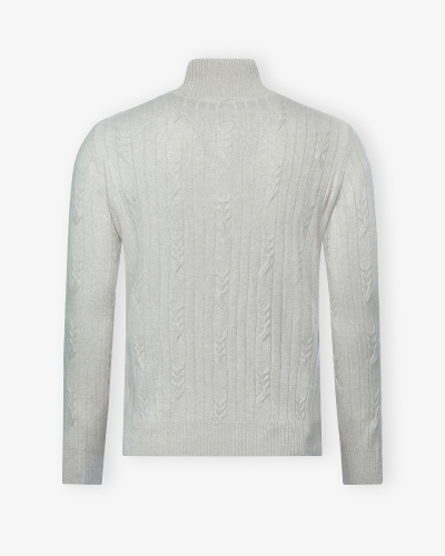 Fioroni - Half zip cashmere - Cream