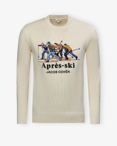 Jacob Cohën - Round neck wool cashmere - Cream
