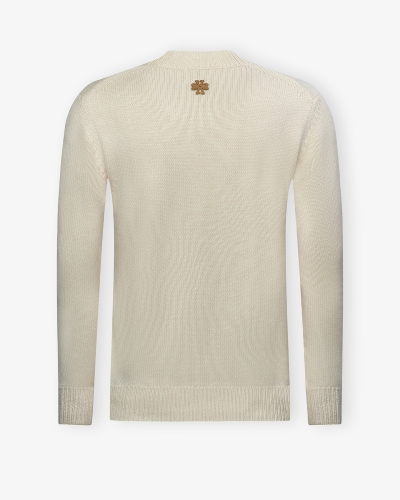 Jacob Cohën - Round neck wool cashmere - Cream