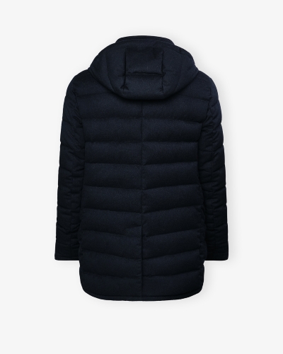 MooRER - Parka long wool cashmere - Navy