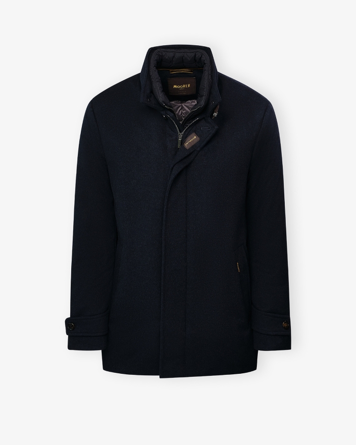 MOORER MooRER - Padded field jacket wool cashmere - Navy