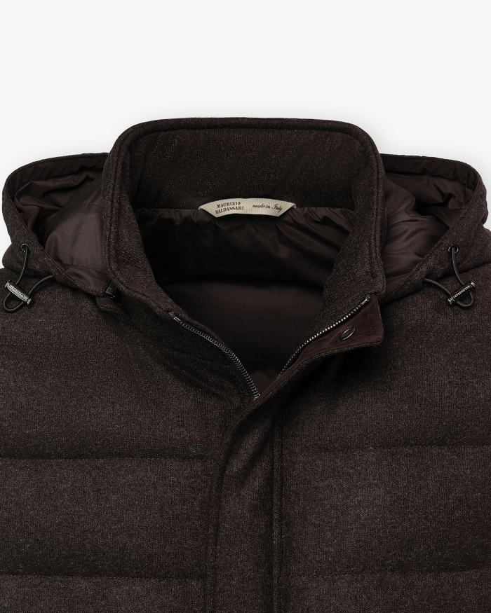 MAURIZIO BALDASSARI MB - Gilet cashmere goosedown - Brown