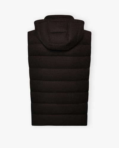 MB - Gilet cashmere goosedown - Brown