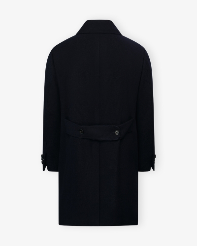 Borrelli Napoli - Double breasted overcoat wool cashmere - Navy