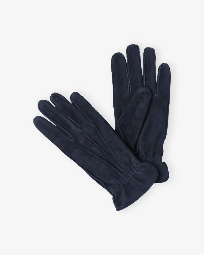 DORIANI CASHMERE Doriani Cashmere - Gloves calf suede - Navy