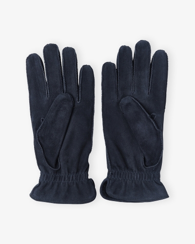 Doriani Cashmere - Gloves calf suede - Navy