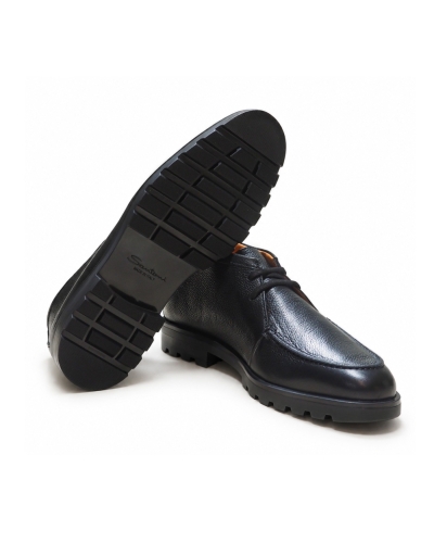 Santoni - Desert boot rock deerskin - Black
