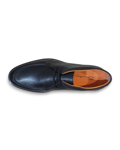 Santoni - Desert boot rock deerskin - Black