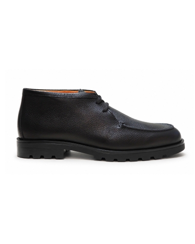 Santoni - Desert boot rock deerskin - Black