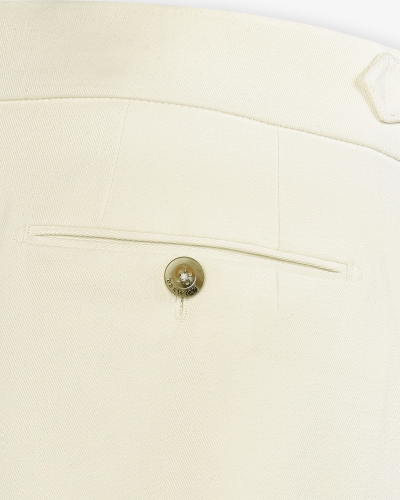 Berwich - Morello cotton chic trousers - Cream