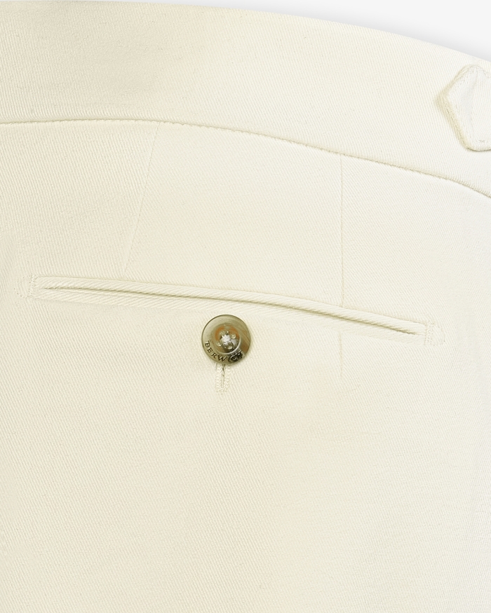 BERWICH Berwich - Morello cotton chic trousers - Cream