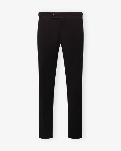 Berwich - Morello cotton chic trousers - Brown