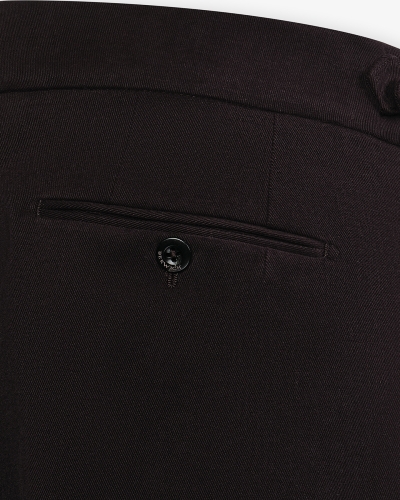 Berwich - Morello cotton chic trousers - Brown
