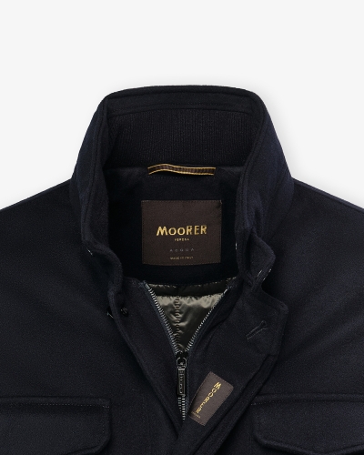 MooRER - Coat baby cashmere - Navy