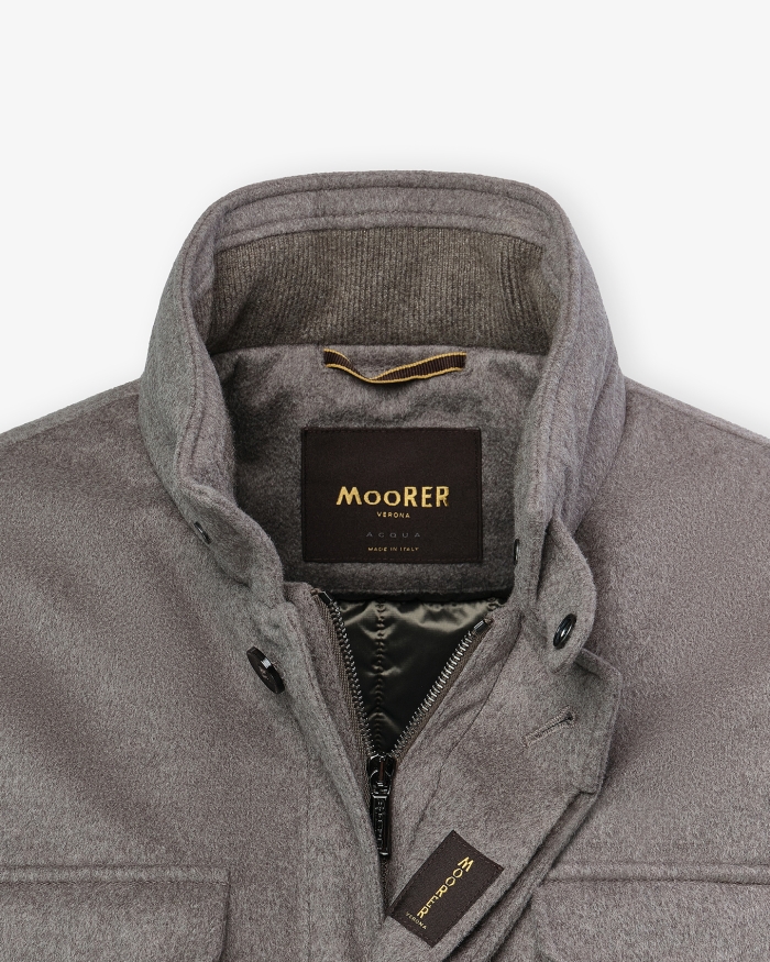 MOORER MooRER - Coat baby cashmere - Greige